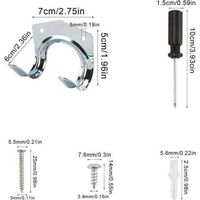 15 Pack Heavy Duty Multi Tool Hooks for Home & Garage Storage - Non Slip Wall Mount Double Hooks for Warehouse Garage Shed Garden Tools