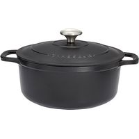 Cocotte Chasseur Ronde 32 Cm Noire Rétention Thermique Exceptionnelle, Cuisson Homogène - Chasseur