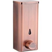Distributeur de savon mural en acier inoxydable 304 pour salle de bain et cuisine, pompe à pression en cuivre rouge pour hôtel