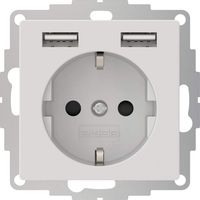 2USB inchargePRO USB AA Steckdose 12W 2.4A Mattes Weiß