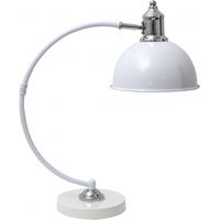 lujan Schreibtischlampe 1xe27 weißglänzend/chrom 46x15x36 cm