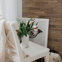Parement bois mural en noyer naturel 1 m² – Panneaux 200 x 50 mm – Colle Wakol MS262 recommandée – Installation facile – Woodwall