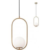 Lampadario a sospensione 1 luce colore oro opaco nina redo 012624