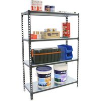 Simonrack Metallregal ohne Schrauben in Anthrazit und Weiß