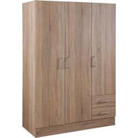ARMADIO TRE ANTE LINEA 'ESPRESSO' cm. 46 x 119 x h.184 - cemento