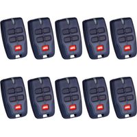 Lot de 10 télécommandes de porte de garage BFT 4 canaux pour portail électrique BFT Mitto 2, 4 boutons, 12 V, 433 MHz
