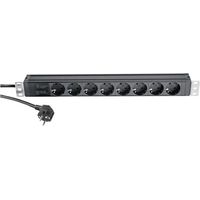 Konig Amp Meyer K&M 28673 regleta negra 8 tomas