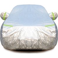 Outdoor-Autoabdeckung SUV, universelle wasserdichte Autoabdeckung, Hagelschutz, UV-Schutz, mit Reißverschluss, 480 x 185 x 150 cm (3 l +)