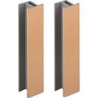 2x jonction de plinthe 120mm finition bronze brossé cuivre cuisine raccord connecteur pied de meuble profil PVC plastique