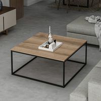 Loni Table basse 100 % MÉLAMINE Doré