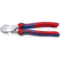 KNIPEX 74 05 200 SB Kraft-Seitenschneider mit Comfort-Griffen verchromt 200 mm