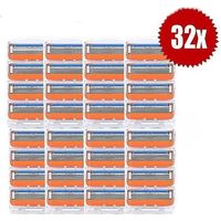32 lames de rasoir 5 couches compatibles avec le rasoir Gillette Fusion pour homme