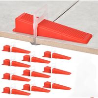 Outil de nivellement pour carrelage - pour la pose de carrelage, marbre et pierre naturelle - 100 bases + 100 inserts