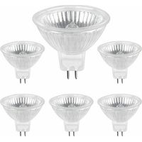 Ampoule halogène GU5.3 35W 12V, lumière blanche chaude 2700K, dimmable spot halogène MR16, paquet de 6.