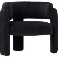 COLAMY Minimalistischer Design-Sessel / Sofa, für ein modernes und stilvolles Zuhause, Farbe Schwarz