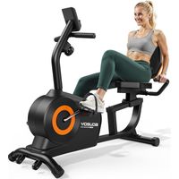 YOSUDA Vélo d'Appartement Semi-Allongé pour la Maison – 16 Niveaux de Résistance Magnétique, Silencieux, Siège Réglable, Montage Facile, Écran LCD, Capteurs de Pouls, Capacité 160kg, velo semi allongé