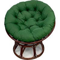 Fauteuil Jardin,Coussin de siège d'extérieur Ø50cm Imperméable Coton Balançoire Coussin à Dossier Épaissir Coussin pour Fauteuil de Jardin pour Accueil(vert)