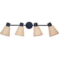 Forlight Nature - Plafón de Techo LED 10W y 539lm. Estructura de Acero. Uso Interior IP54. Color Negro