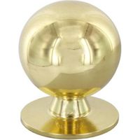 30 x POMOLO OTTONE 2172 2501 D 25 MM TORNITO LUCIDO