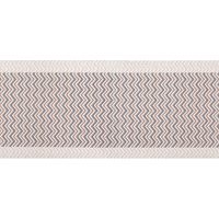 Tappeto Passatoia Tessuto Jacquard Linea Emozioni Dis. Zig Zag Twist Blu, misura57x50coloreBlu