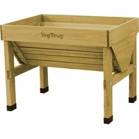 Classic Small Natural Wood Planter
