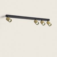 Deckenleuchte Aluminium Breixo 4 Strahler Gold