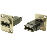 FT METAL DISPLAYPORT F-F M3 Adapter, Buchse, Einbau DisplayPort Buchse - DisplayPort Buchse CP30233