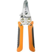 Pince orange – Dénude, presse, coupe – Acier inox – Lot pro – Pour atelier – Ergonomique