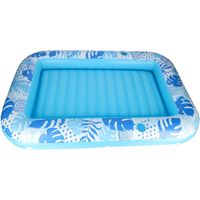 Inflatable Pool Float Lounger 175x115 cm, Pillow, Blue