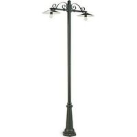 Palo Da Esterno Contemporaneo Antique Alluminio E Porcellana Grigio 2 Luci E27