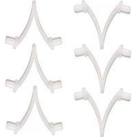 Pinces papillon pour piscine - Ensemble de 6 pièces, adaptées aux brosses de piscine, aux écumoires, aux aspirateurs, aux mini aspirateurs à jet et aux perches télescopiques.