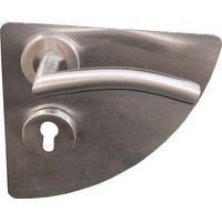 Coppia di maniglie per porte KLOSE besser Quarter-Moon WAVES in acciaio inox 304 +1 Coppia di rose cilindriche