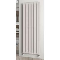 Radiateur décoratif vertical eau chaude Piano 2 blanc 2020x904x46mm - 2741W - raccordement hydraulique latéral 1/2 - I.R GROUP (IRSAP)