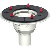 ACO Scarico a pavimento Passavant DN70 90 Gradi/2,0l/s/flangia a pressione/senza guarnizione idraulica/verniciato a polvere, 5171.60.20