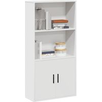 vidaXL Bookcase White 60x24x120 cm Engineered Wood