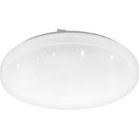 Plafoniera Moderna Frania-Z Acciaio Bianco Plastica Cristallo Led 15W