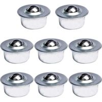 Juego de 8 ruedas con cojinetes de bolas, transferencia de bolas universal