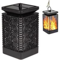 Lanterne LED suspendue, lanterne solaire, bougie