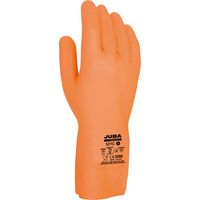 Orangefarbener Arbeitshandschuh aus Latex/Neopren, Größe 9 JUBA