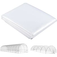 Bâche pour serre bâche plastique transparente 6 x 10 m imperméable résistante aux UV polypropylène 150g/m² transparent