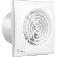 Unelvent – Aérateur Vmc ultra silencieux 100 m3/h – 402886 – Hygrostat réglable 30-60% HR – Installation murale ou plafond – IP45