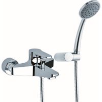 Mitigeur exte'rieur Mariani surf pour baignoire avec accessoires en laiton finition chrome'e