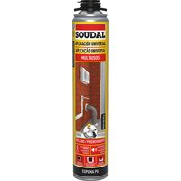 Soudal – Mousse polyuréthane expansive 750 ml – Application précise pour scellage professionnel – Résultats durables en espaces confinés