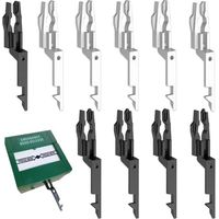 10 Pièces Clé Test Alarme Incendie, Point Appel d'Incendie, Commutateur Verre Feu, Clés Incendi, Compatible avec La Plupart des Grandes Marques (Noir+Blanc) -