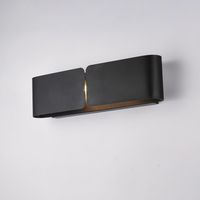 Hug – Wandleuchte mit lasergeschnittenem Diffusor aus schwarz lackiertem Eisen, 2 Lichter, .45 – P.10 – BL316-AP2-NR