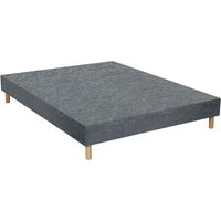 Sommier Essenzia TRADITION GRAPHIC 19cm Couleur 2x70x190 Anthracite Lattes