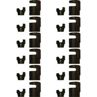 Lot x12 Embout Montant avec Verrouillage pour Filet Trampoline avec Anneau