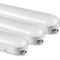 3Stück,Feuchtraumleuchte LED 120CM, 36W 4500LM LED Lampe Röhre, Verknüpfbar Werkstattlampe IP65 Wasserfest LED Leuchtstoffröhre Leuchte für Büro Keller Garage, Neutralweiß 4000K