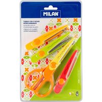 Blister mit Zick-Zack-Schere mit 4 austauschbaren Klingen, 16 cm, Mailand