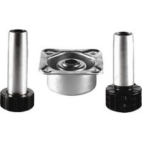 Piede in metallo grigio altezza 150 mm per mobili cucina